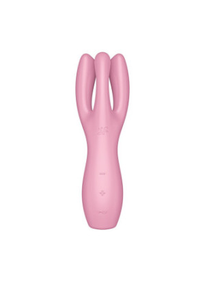 Vibromasseur point G avec stimulateur de clitoris USB rose Threesome 3 Satisfyer - CC597778